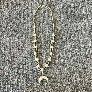 Gold plated opal stone necklace from Lucky Brand